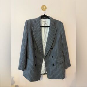 H&M Grey Pin Striped Blazer size Small